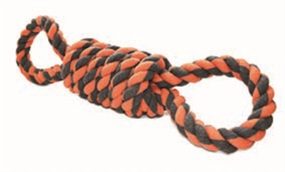 Happy pet Happy pet nuts for knots extreme spoel 8 vorm tugger grijs / oranje Happy pet Happy pet nuts for knots extreme spoel 8 vorm tugger grijs / oranje
