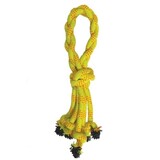Happy pet Happy pet multi tugger flostouw geel / oranje Happy pet Happy pet multi tugger flostouw geel / oranje