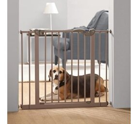 Savic Savic dog barrier afsluithek met kleine deur grijs Savic Savic dog barrier afsluithek met kleine deur grijs