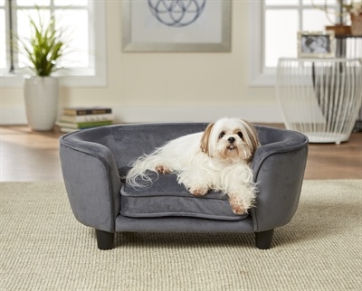 Enchanted pet Enchanted hondenmand / sofa coco donkergrijs Enchanted pet Enchanted hondenmand / sofa coco donkergrijs