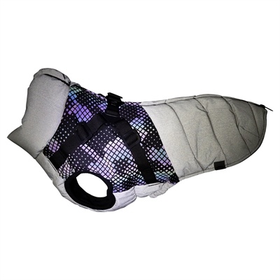 Trixie Trixie hondenjas pontis met tuig reflect grijs
