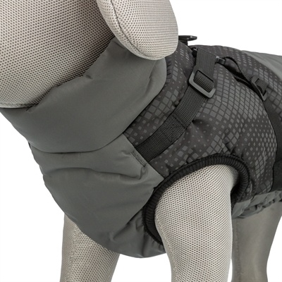 Trixie Trixie hondenjas pontis met tuig reflect grijs