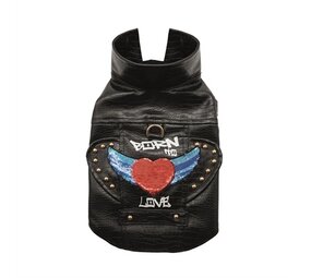 Croci Croci hondenjas frankie gevoerd zwart Croci Croci hondenjas frankie gevoerd zwart