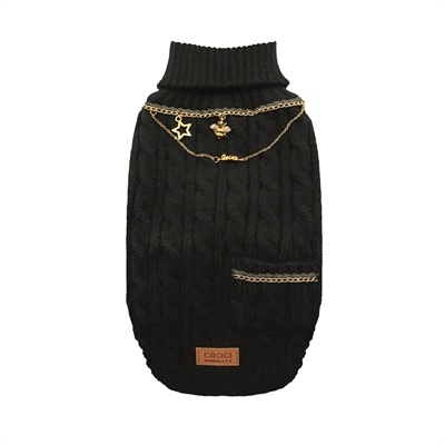 Croci Croci hondentrui met ketting goudkleurig / zwart