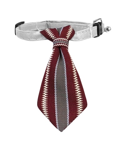 Croci Croci stropdas hond bordeauxrood