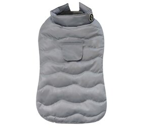 Croci Croci hondenjas padded eco leaves gerecycled grijs Croci Croci hondenjas padded eco leaves gerecycled grijs