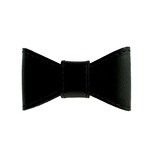 Sazzz Sazzz vlinderstrik glamper classic leer zwart Sazzz Sazzz vlinderstrik glamper classic leer zwart