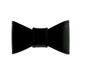 Sazzz Sazzz vlinderstrik glamper classic leer zwart