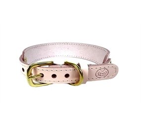 Sazzz Sazzz halsband hond sweetie classic leer roze