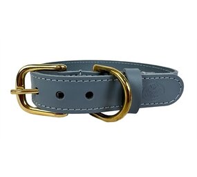 Sazzz Sazzz halsband hond braveheart classic leer lichtblauw