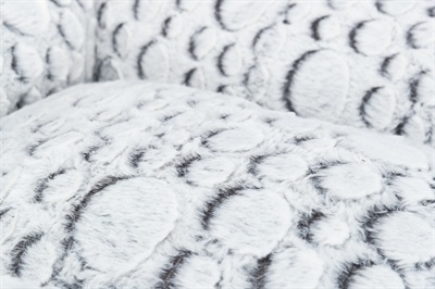 Trixie Trixie hondenmand mila hoekig pluche wit / grijs