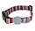Morso halsband hond gerecycled skyline rood / roze