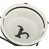 Trixie Trixie drinkbak hond water keramiek wit / zwart Trixie Trixie drinkbak hond water keramiek wit / zwart