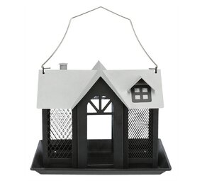Trixie Trixie voederhuis villa metaal zwart Trixie Trixie voederhuis villa metaal zwart