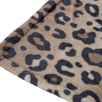Trixie Trixie hondendeken leo soft pluche bruin / panterprint