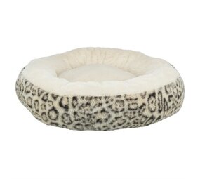 Trixie Trixie hondenmand leo soft rond pluche creme / panterprint