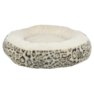 Trixie Trixie hondenmand leo soft rond pluche creme / panterprint
