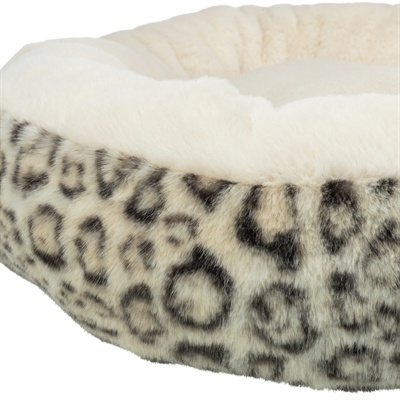 Trixie Trixie hondenmand leo soft rond pluche creme / panterprint
