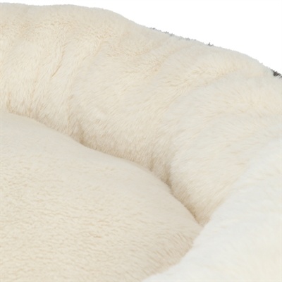 Trixie Trixie hondenmand leo soft rond pluche creme / panterprint