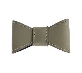 Sazzz Sazzz vlinderstrik glamper classic leer taupe Sazzz Sazzz vlinderstrik glamper classic leer taupe