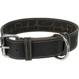 Trixie Trixie rustic vetleer halsband hond heartbeat zwart Trixie Trixie rustic vetleer halsband hond heartbeat zwart