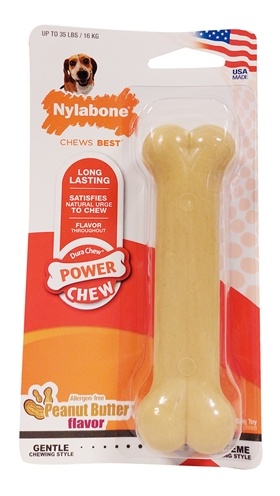 Nylabone Nylabone dura chew pindakaas voor harde bijters hypoallergeen Nylabone Nylabone dura chew pindakaas voor harde bijters hypoallergeen