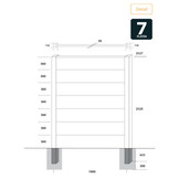 Duo Beton schutting Slate Antraciet