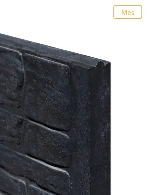 Duo Beton schutting Leisteen Antraciet