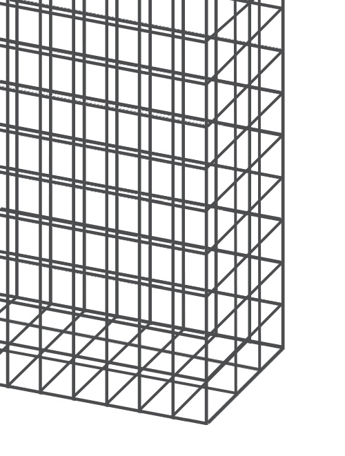 Schanskorven schutting - 15 centimeter