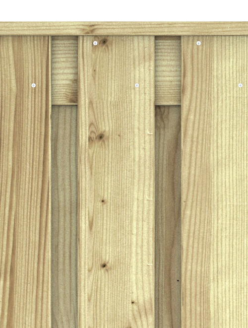 Hout beton schutting Duo Leisteen