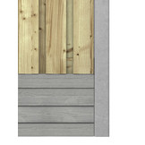 Hout beton schutting Duo Rabat Hout