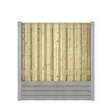 Hout beton schutting Duo Rabat Hout