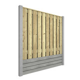 Hout beton schutting Duo Rabat Hout