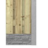 Hout beton schutting Duo Rustiek