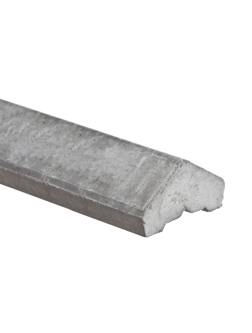 Afwerklat voor duo beton schutting - Betongrijs