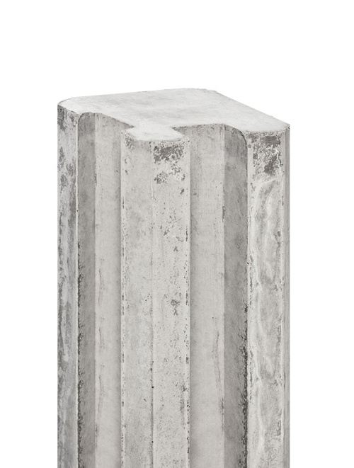 Duo betonpaal 234,7 centimeter betongrijs