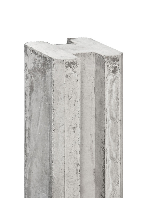 Duo betonpaal 252,7 centimeter betongrijs