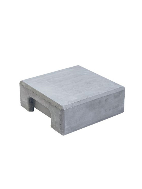 hoekpunt Erfenis Mentor Duo betonpaal muts betongrijs bestel je op Schutting33.nl - Schutting33