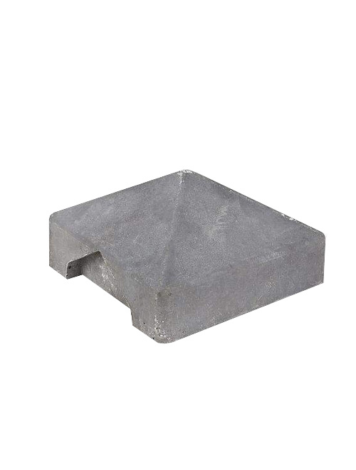 Duo betonpaal muts betongrijs