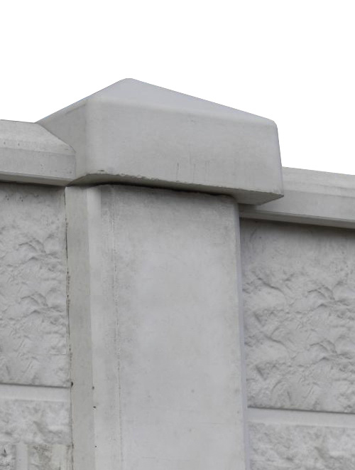 Duo betonpaal muts betongrijs