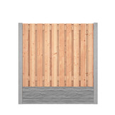 Red Class Wood hout beton schutting Duo Slate