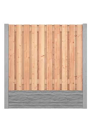 Red Class Wood hout beton schutting Duo Slate