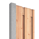 Red Class Wood hout beton schutting Duo Leisteen