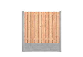 Red Class Wood hout beton schutting Duo Leisteen