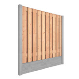 Red Class Wood hout beton schutting Duo Leisteen