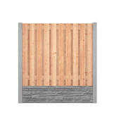 Red Class Wood hout beton schutting Duo Rustiek