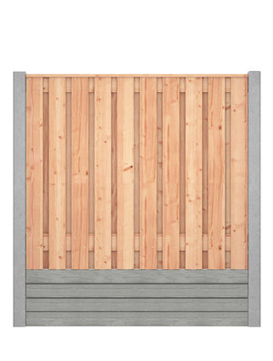 Red Class Wood hout beton schutting Duo Rabat Hout