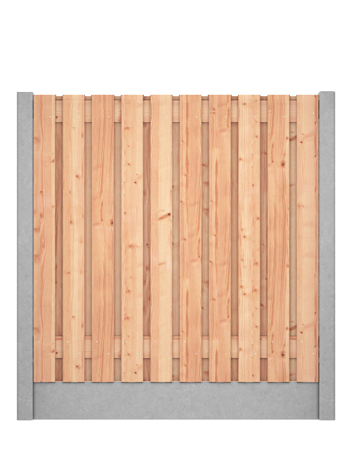 Red Class Wood hout beton schutting Duo Glad