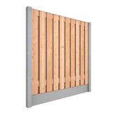 Red Class Wood hout beton schutting Duo Glad