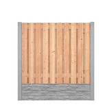 Red Class Wood hout beton schutting Duo Rock